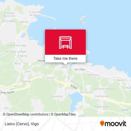 Lieiro (Cervo) map
