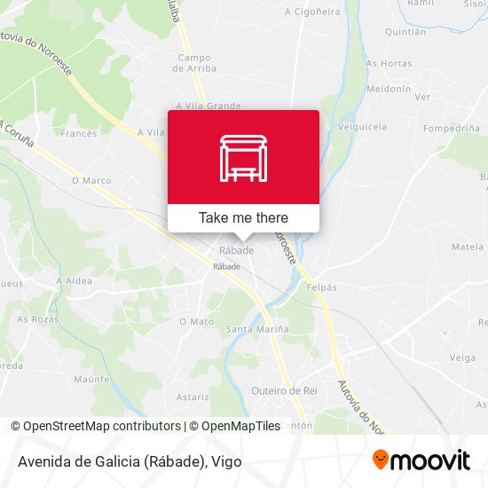 Avenida de Galicia (Rábade) map