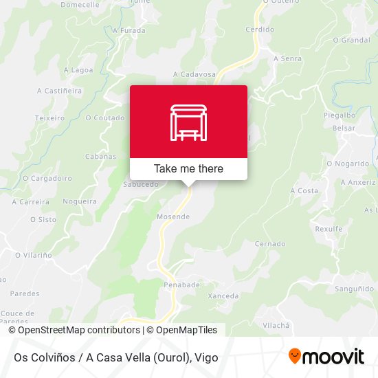 Os Colviños / A Casa Vella (Ourol) map