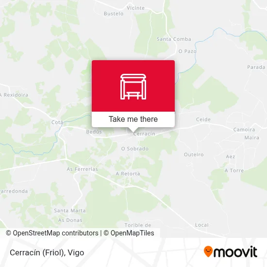 Cerracín (Friol) map