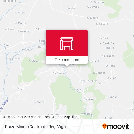 Praza Maior (Castro de Rei) map
