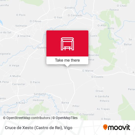 Cruce de Xesto (Castro de Rei) map