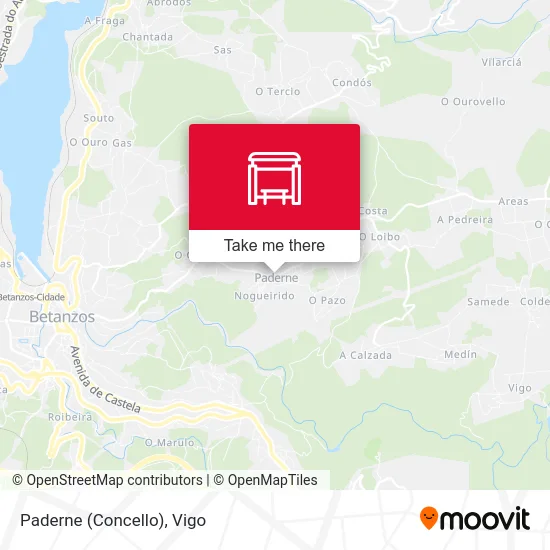 Paderne (Concello) map