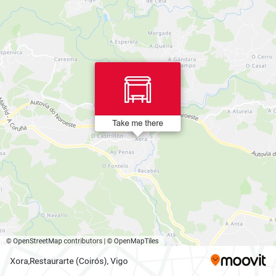 Xora,Restaurarte (Coirós) map