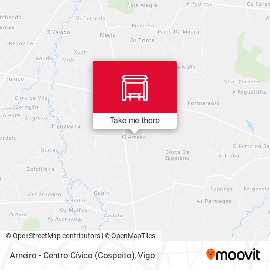 Arneiro - Centro Cívico (Cospeito) map