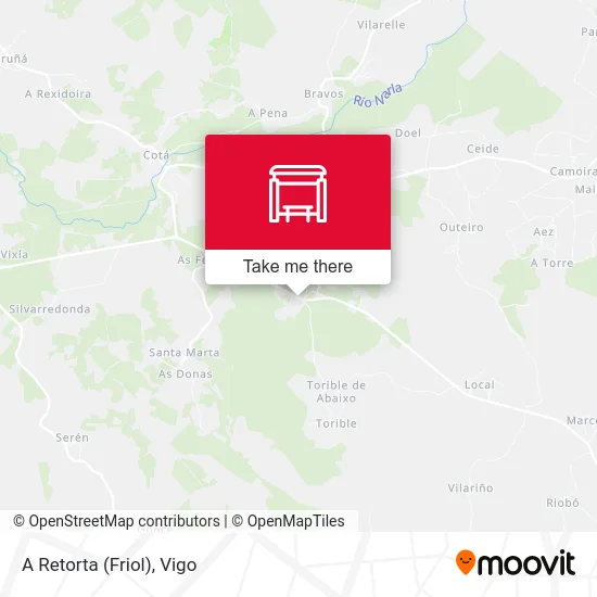 A Retorta (Friol) map