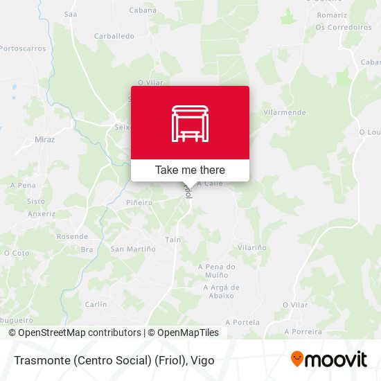 Trasmonte (Centro Social) (Friol) map