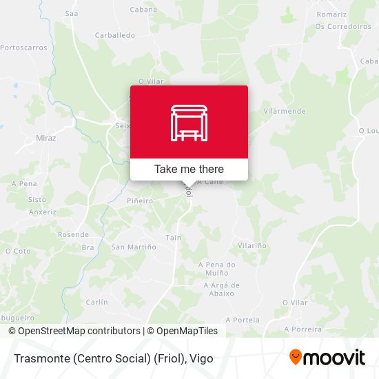 Trasmonte (Centro Social) (Friol) map