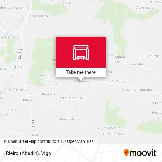 Rieiro (Abadín) map