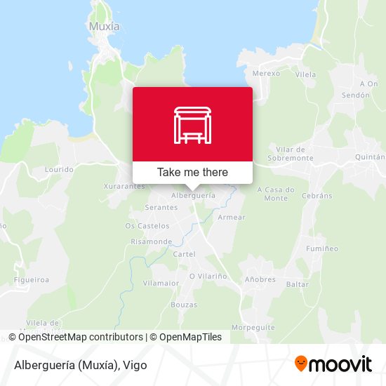 Alberguería (Muxía) map