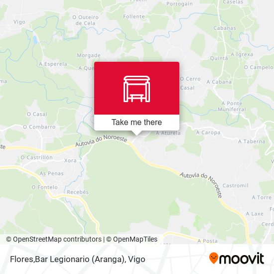 Flores,Bar Legionario (Aranga) map