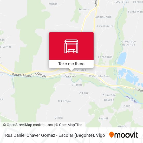Rúa Daniel Chaver Gómez - Escolar (Begonte) map
