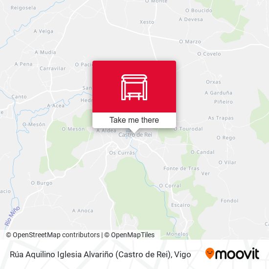 Rúa Aquilino Iglesia Alvariño (Castro de Rei) map