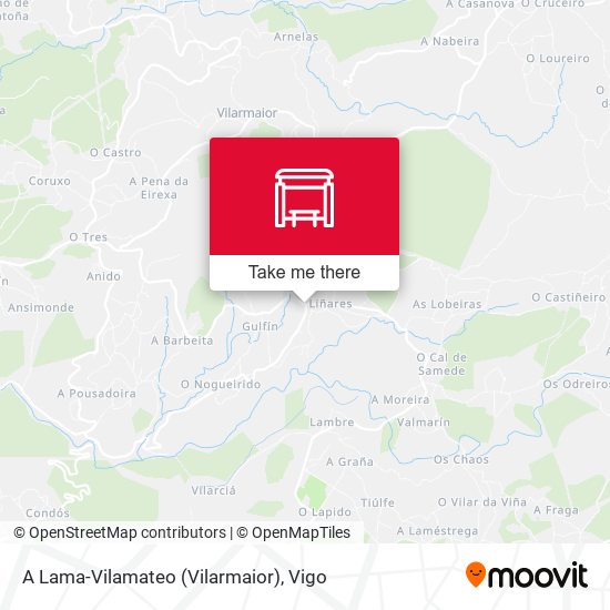 A Lama-Vilamateo (Vilarmaior) map