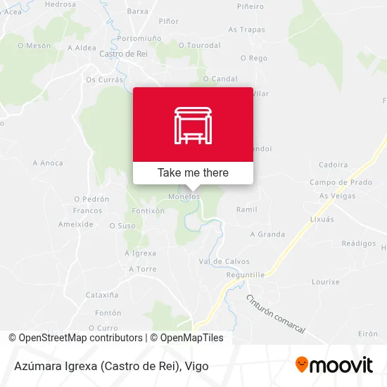 Azúmara Igrexa (Castro de Rei) map