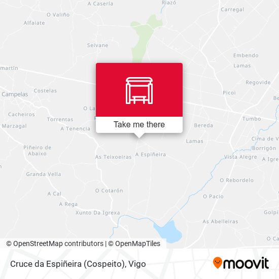 Cruce da Espiñeira (Cospeito) map