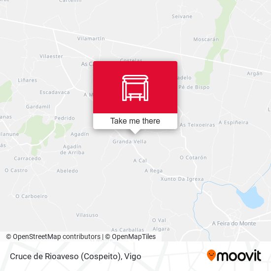 Cruce de Rioaveso (Cospeito) map