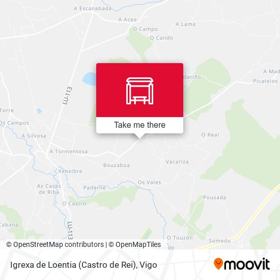 Igrexa de Loentia (Castro de Rei) map