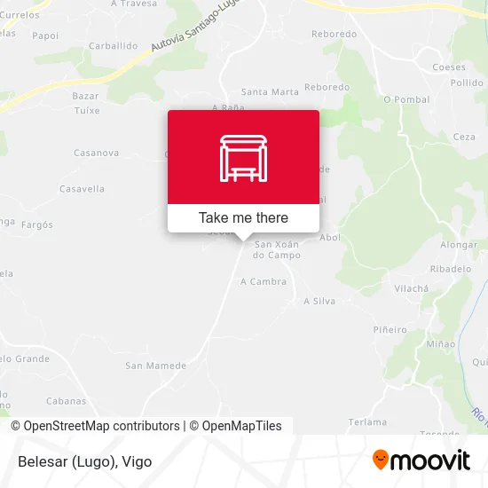 Belesar (Lugo) map