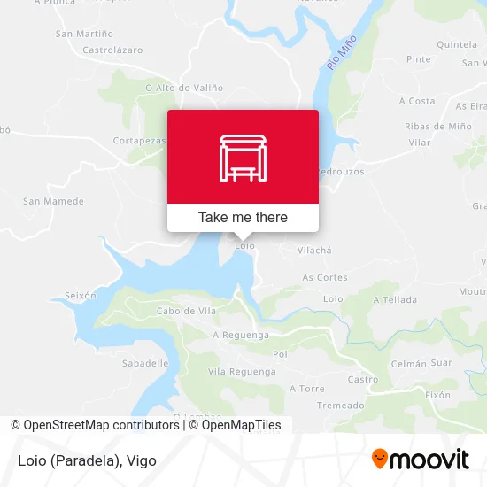Loio (Paradela) map