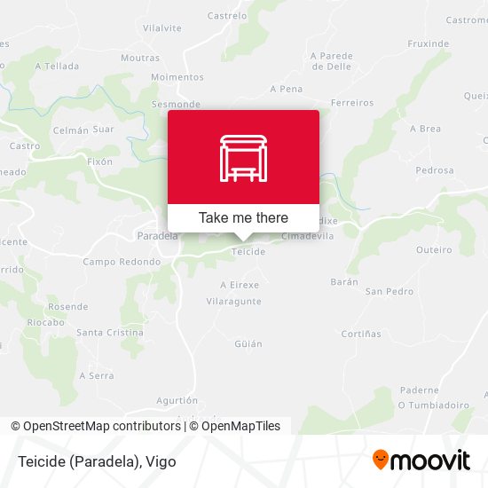 mapa Teicide (Paradela)