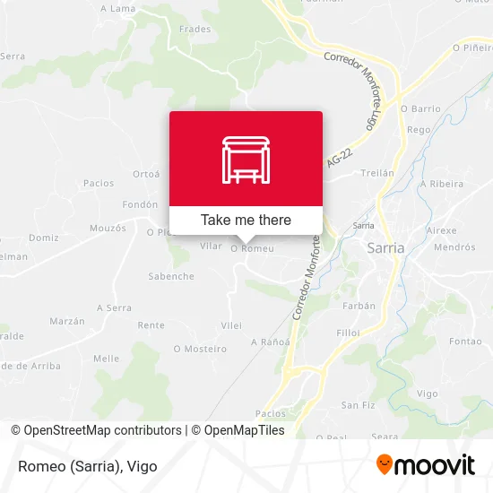 Romeo (Sarria) map