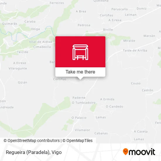 Regueira (Paradela) map