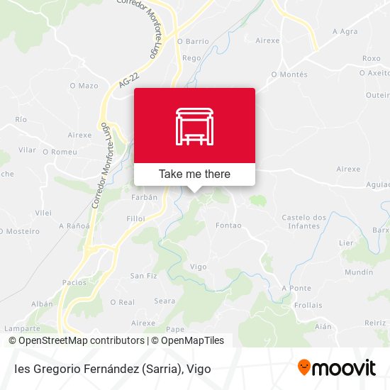 Ies Gregorio Fernández (Sarria) map