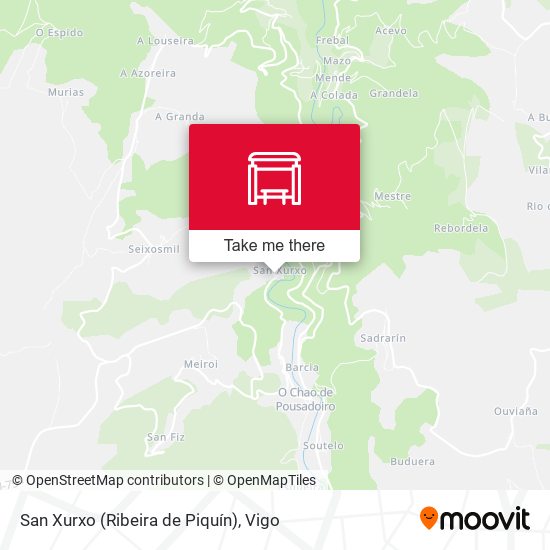 San Xurxo (Ribeira de Piquín) map