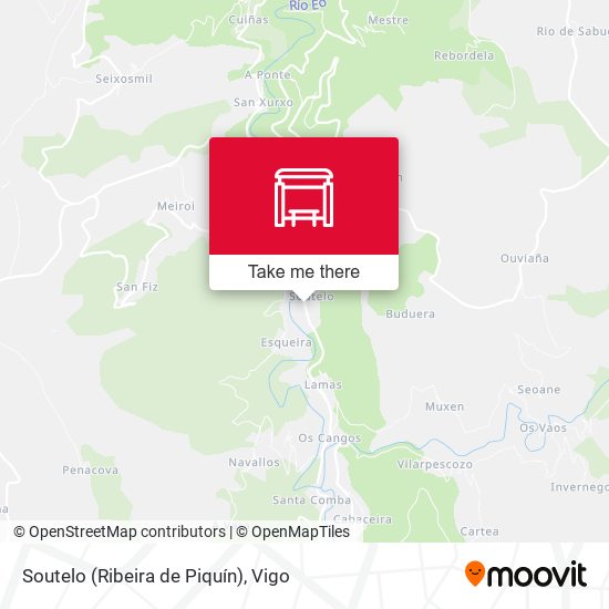 Soutelo (Ribeira de Piquín) map