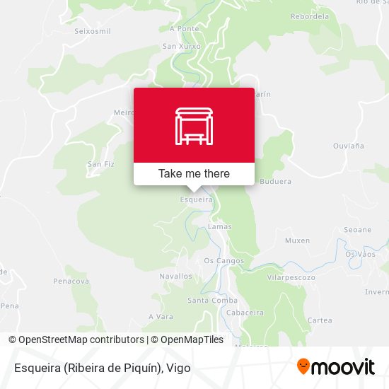 Esqueira (Ribeira de Piquín) map
