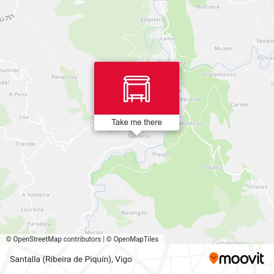 Santalla (Ribeira de Piquín) map
