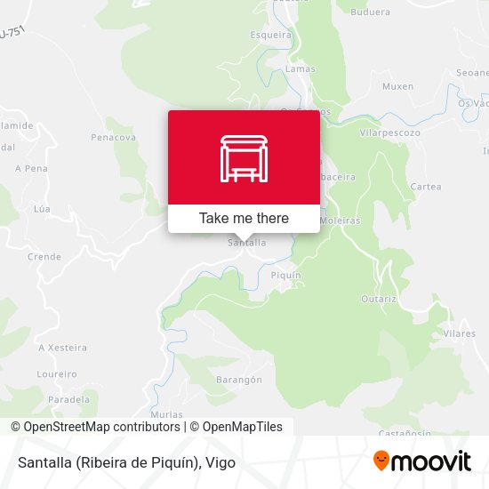 Santalla (Ribeira de Piquín) map