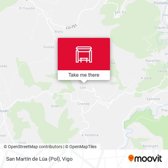 San Martín de Lúa (Pol) map