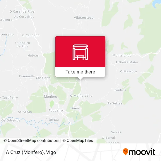 A Cruz (Monfero) map