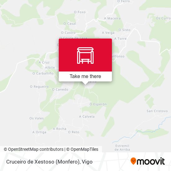 Cruceiro de Xestoso (Monfero) map