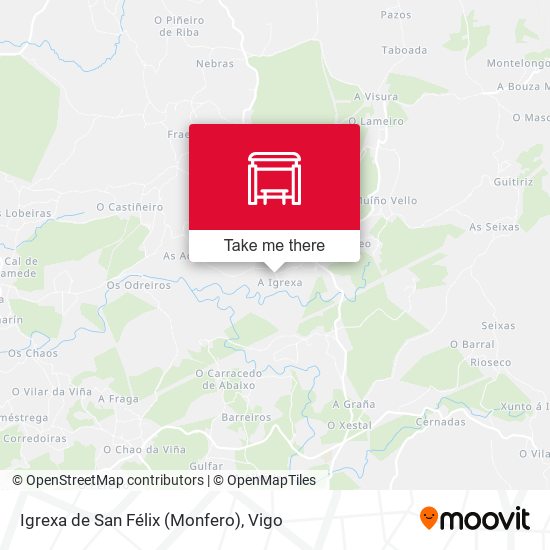 Igrexa de San Félix (Monfero) map