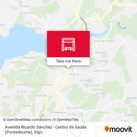 Avenida Ricardo Sánchez - Centro de Saúde (Pontedeume) map