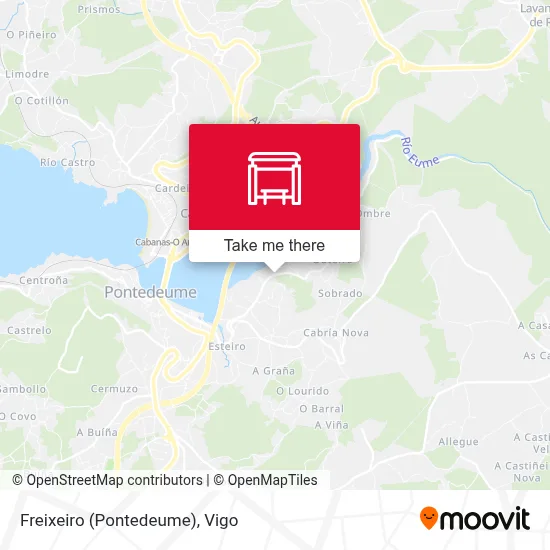 Freixeiro (Pontedeume) map