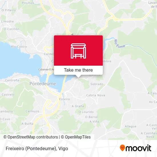 Freixeiro (Pontedeume) map