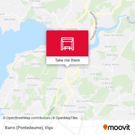 Barro (Pontedeume) map