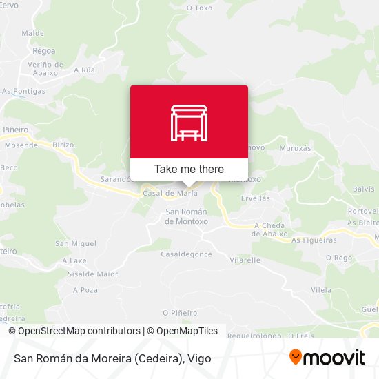 San Román da Moreira (Cedeira) map