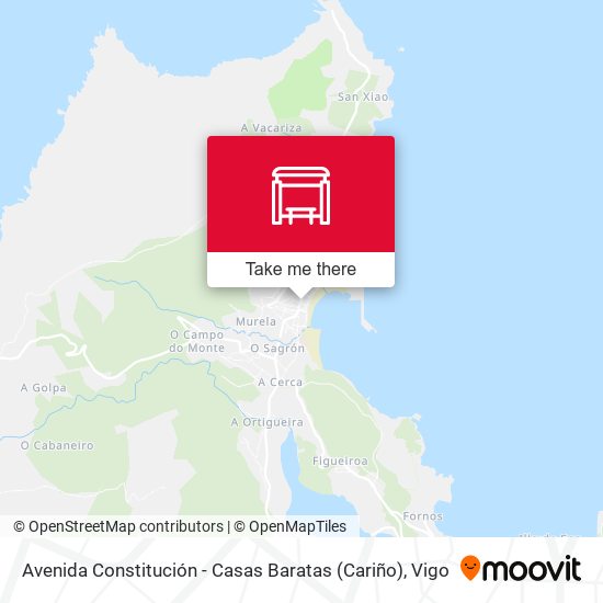 Avenida Constitución - Casas Baratas (Cariño) map