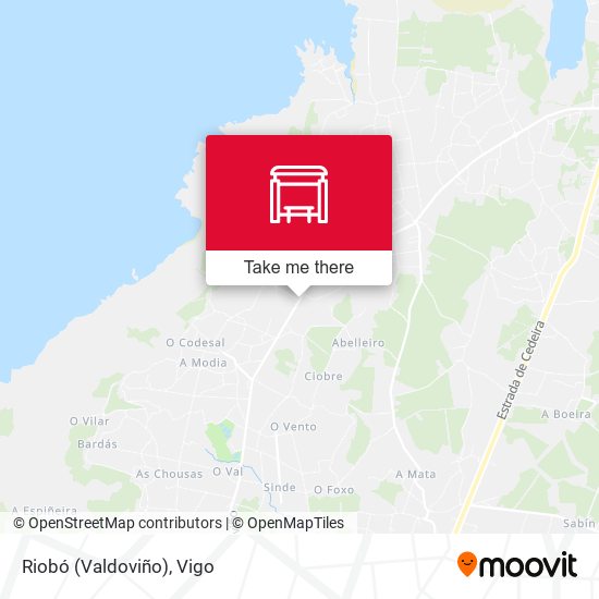Riobó (Valdoviño) map