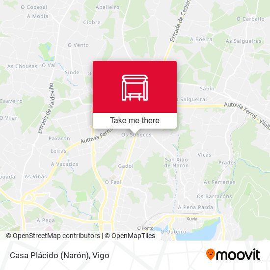 Casa Plácido (Narón) map