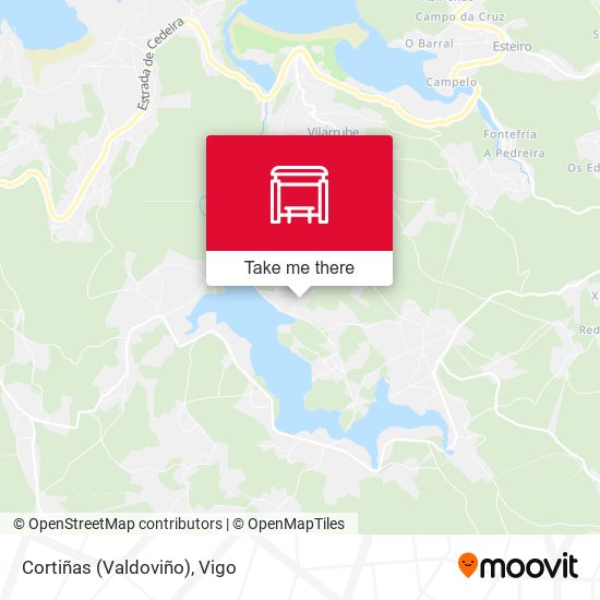 Cortiñas (Valdoviño) map