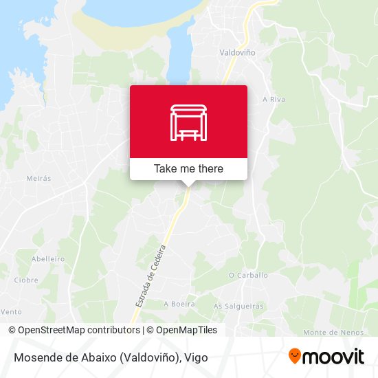 Mosende de Abaixo (Valdoviño) map