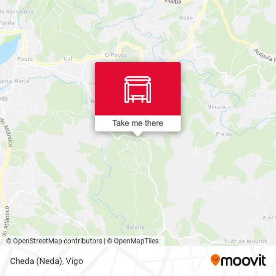 mapa Cheda (Neda)
