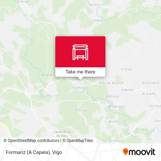 Formariz (A Capela) map