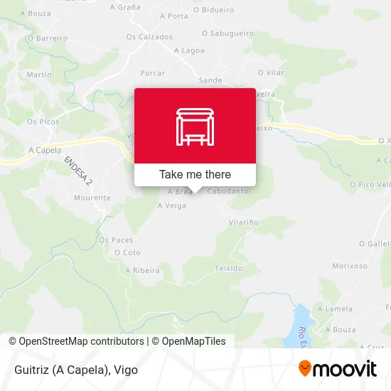 Guitriz (A Capela) map